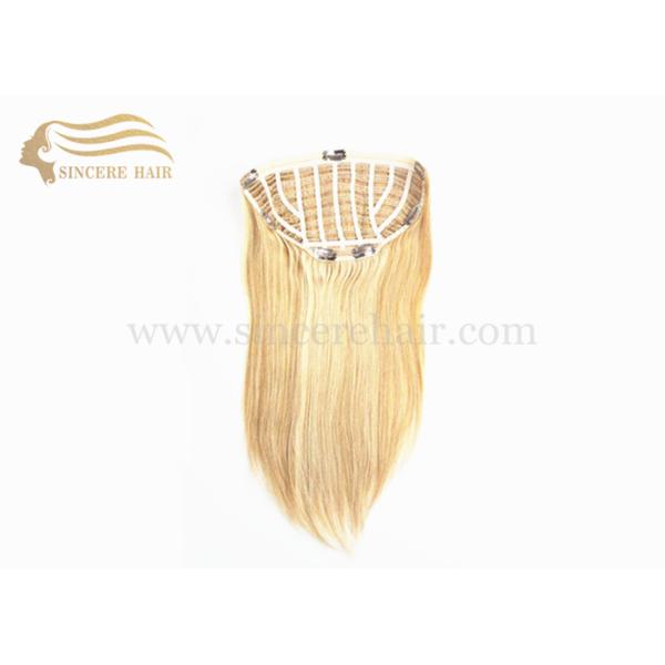 16" Blonde Hair Wigs - 40 CM Straight Blonde Remy Human Hair Half Wig 90 Gram For Sale 16" Blonde Hair Wigs - 40 CM Straight Blonde Remy Human Hair Half Wig 90 Gram For Sale