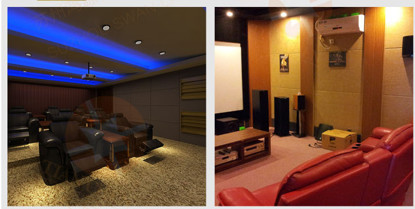 Iso9001fireproof 24mm Acoustic Polyester Fiber Sheets Board