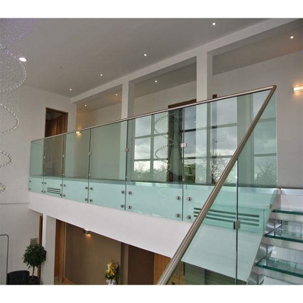 10mm 12mm Thickness Aluminium Glass Stair Hand Railings For High Speed Rail