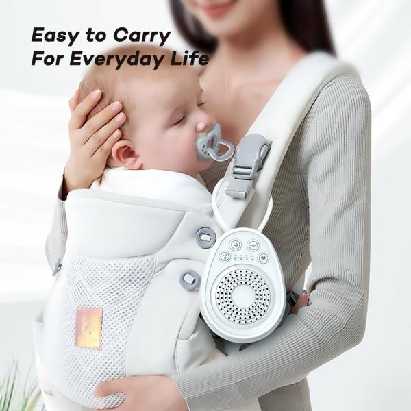 Wireless White Noise Machine with 20 Soothing Sounds USB Rechargeable