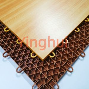 Wood Looking Plastic Basketball Court Tiles Wooden Maple Basketball Court