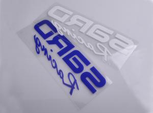 China Custom Printed UV resistant transparent liner clear adhesive vinyl car decal sticker on sale