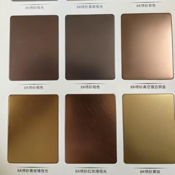 Color Stainless Steel Sheet 4ft*8ft SS Sheet Grade 304 for Decoration