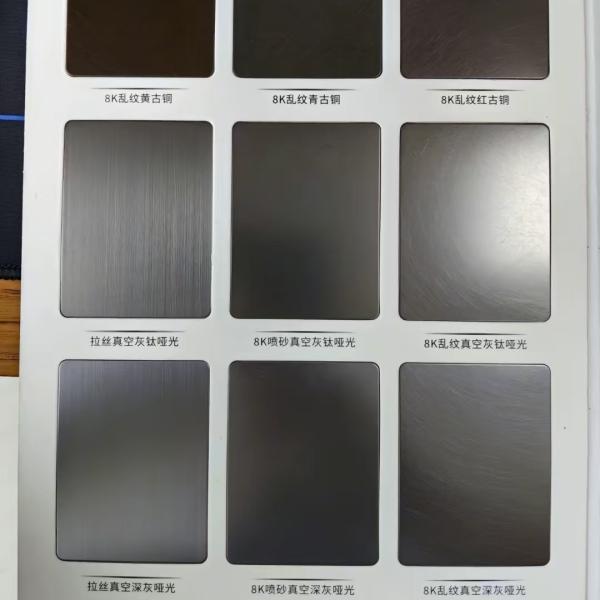 Color Stainless Steel Sheet 4ft*8ft SS Sheet Grade 304 for Decoration