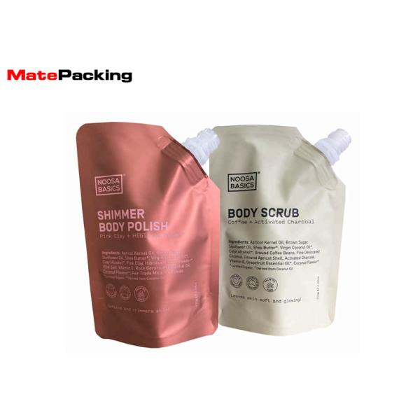 Leak Proof Liquid Spout Bag , Durable Oil Packaging Stand Up Pouch With Spout