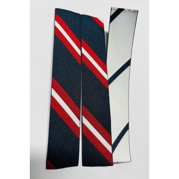 0.4mm Logo Thickness Woven Clothing Labels Customized with CDR Artwork File