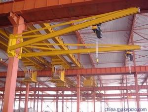 Cheap BZ0.5 To BZ8 Dock Wall Travelling Jib Cranes Long Movement Without Floor Space wholesale