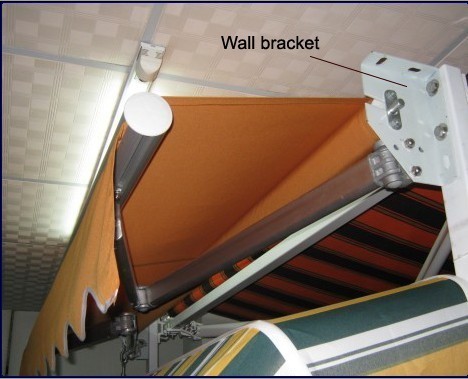Outdoor Waterproof Pation Balcony Porch Manual Retractalbe Awning