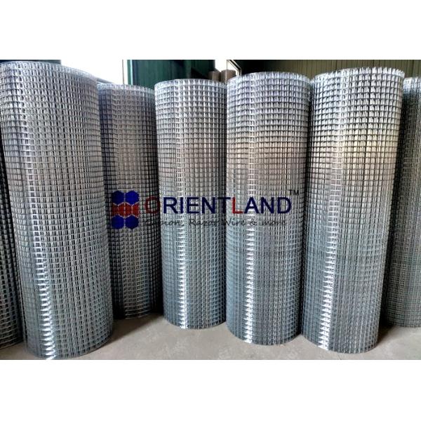 GI Electric Galvanized Welded Wire Mesh Rolls 1" Hole Size 25m