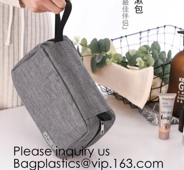 Casual Men function Cosmetic Bag Business Makeup Case Women Travel Make Up Bag Zipper Organizer Storage Pouch