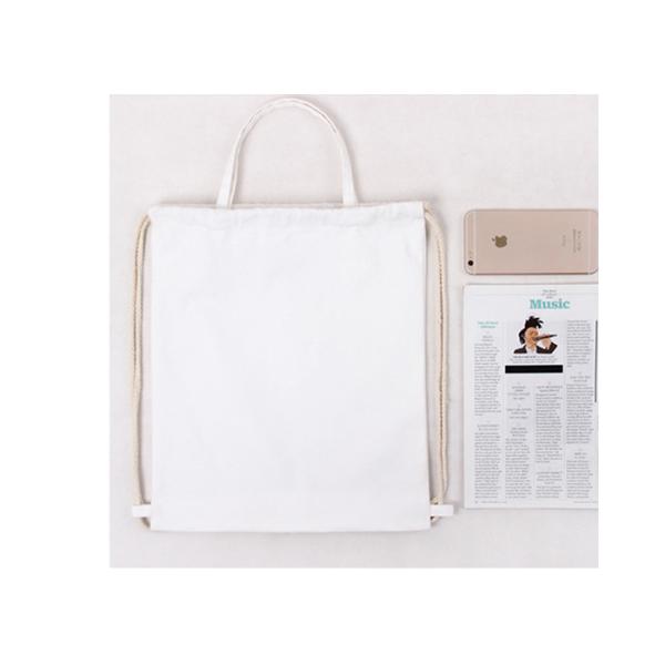 Custom printed logo solid color handhold backpack travel drawstring bag student backpack