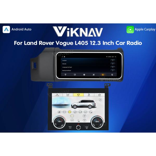 Viknav 12.3 Inch Touch Screen Car Radio And AC For Land Rover Range Rover Vogue L405 2013-2017 Multimedia Player GPS Navigation Head Unit (Black All)