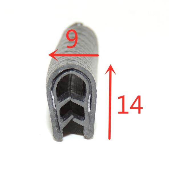 20-90 Shore Hardness U Channel PVC Gasket for Customized Automotive Guard Weatherstrip