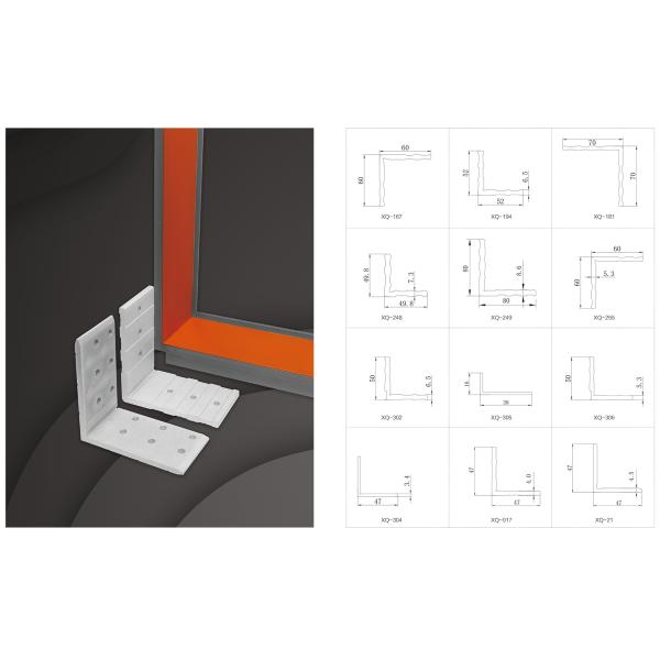 Modern Aluminium Corner Joint For Villa Balcony Door Opening Cover