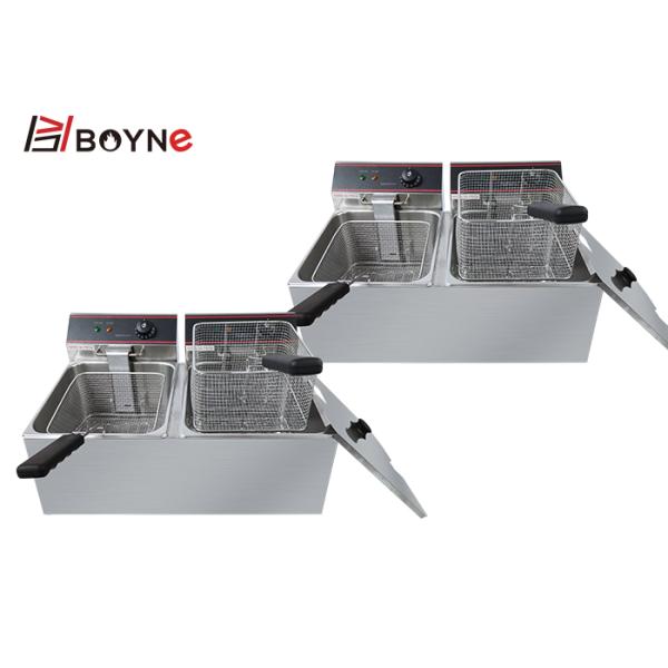 Fried Chicken Fryer Double Oil Tank Heavy Duty Restaurant Equipments