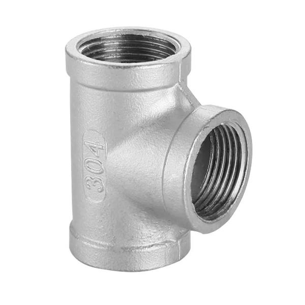 Threaded Female Tee Stainless Steel Forged Pipe Fittings Industrial Pipe Fittings