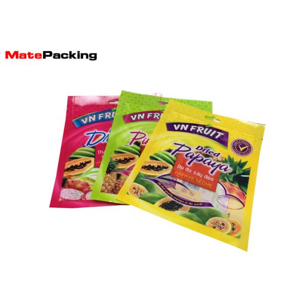 Heat Sealing Vacuum Seal Packing Bags Laminated Material Transparent For Dried Fruits
