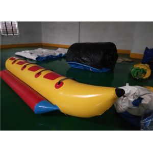 OEM Commercial Inflatable Banana Boat 4 Persons Capactiy Strong Stitching