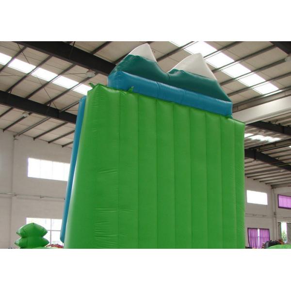 Green Tree Rock Climbing Wall Inflatable , Sports Games Bounce House With Climbing Wall