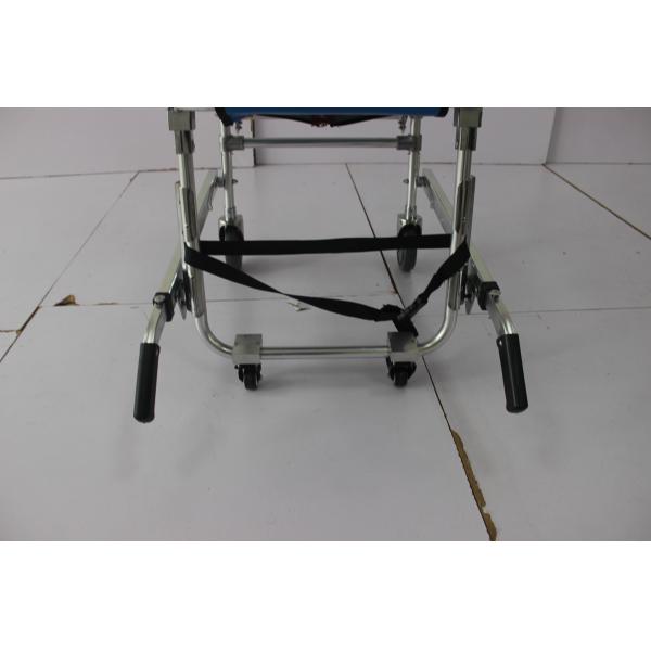 90CM 2 Fold Convertible Wheelchair Cum To Stretcher Hospital Ambulance Aluminum Alloy