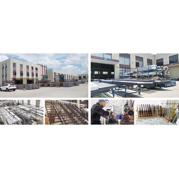 Modern Design U Channel Glass Railing with 8-16mm Glass Thickness and More than 5 Years Warranty for Indoor/Outdoor Use