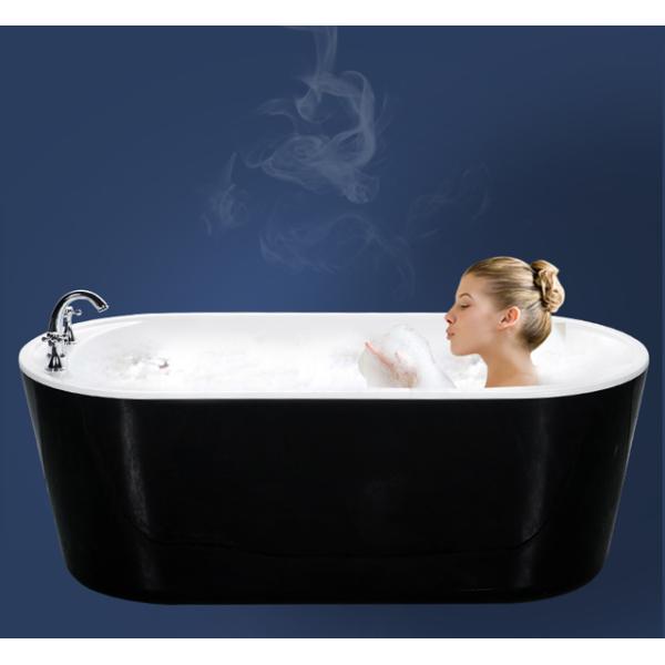 cUPC one piece black freestanding acrylic tubs,freestanding bath,luxury bathtubs