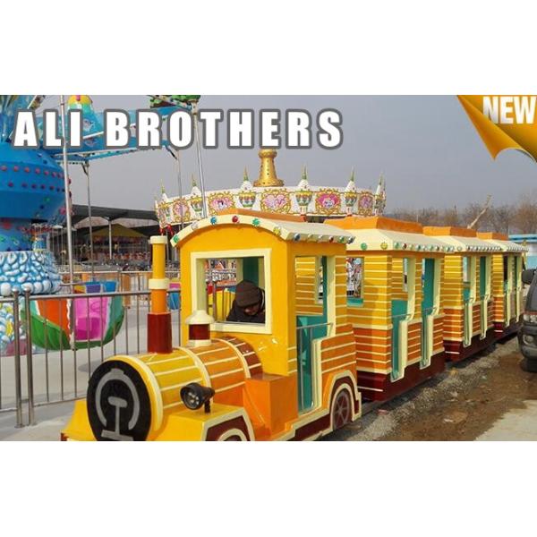 Outdoor Amusement Equipment Tourist Electric Train Games New Design Track And Trackless Train