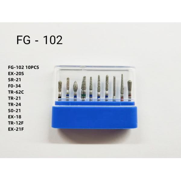 FG High Speed Polishing Rotary Bur Surgical Stainess Steel Dental Diamond Burs