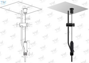 Cheap Power Feed Steel Wire Hanging Systems With Cable Holder Applied Linear Light wholesale