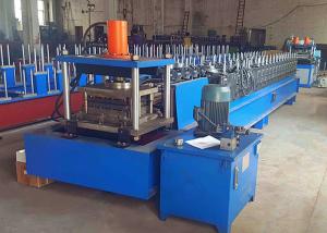 Cheap Metal Rack Roll Forming Machine , Automatic Width Adjust Shelf Panel Roll Former wholesale