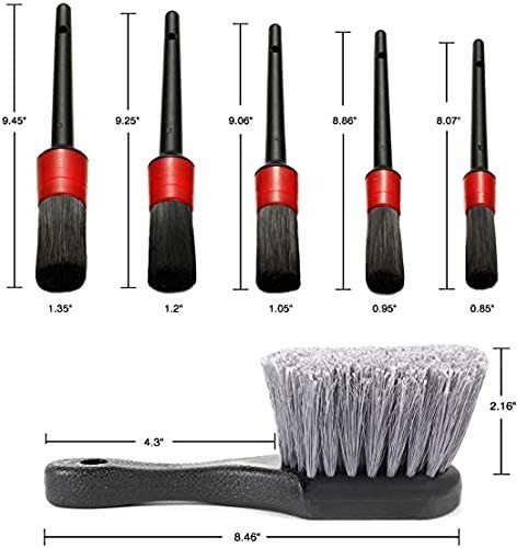 18 Pcs Car Cleaning Tools Kit with Car Detailing Brush Set,Auto Detailing Car Cleaning Kit