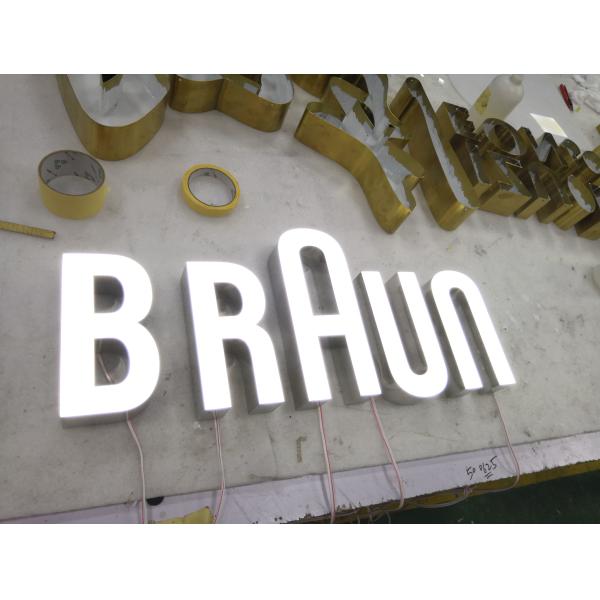 Building Facade Front Lit Channel Letter Sign Waterproof 120V