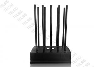 Cheap 24 Hours 100W High Power Mobile Phone Jammer 10 Antenna Adjustable With AC Adapter wholesale