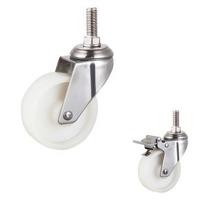 Cheap Solid 4 Inch Wheel Threaded Stem Rotating Trolley Wheels wholesale