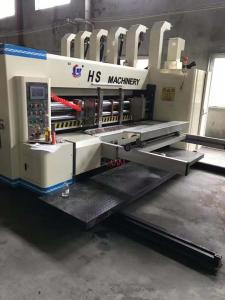 Cheap Rotary Stacker Printer Slotter Die Cutter Machine 4 Color Flexo Printing wholesale