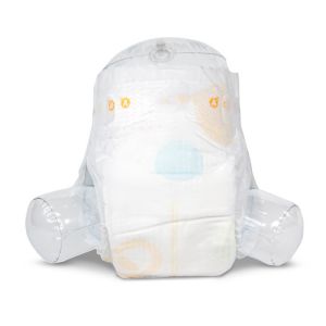 Cheap OEM Breathable Sumitomo SAP Baby Night Diapers With Green ADL wholesale