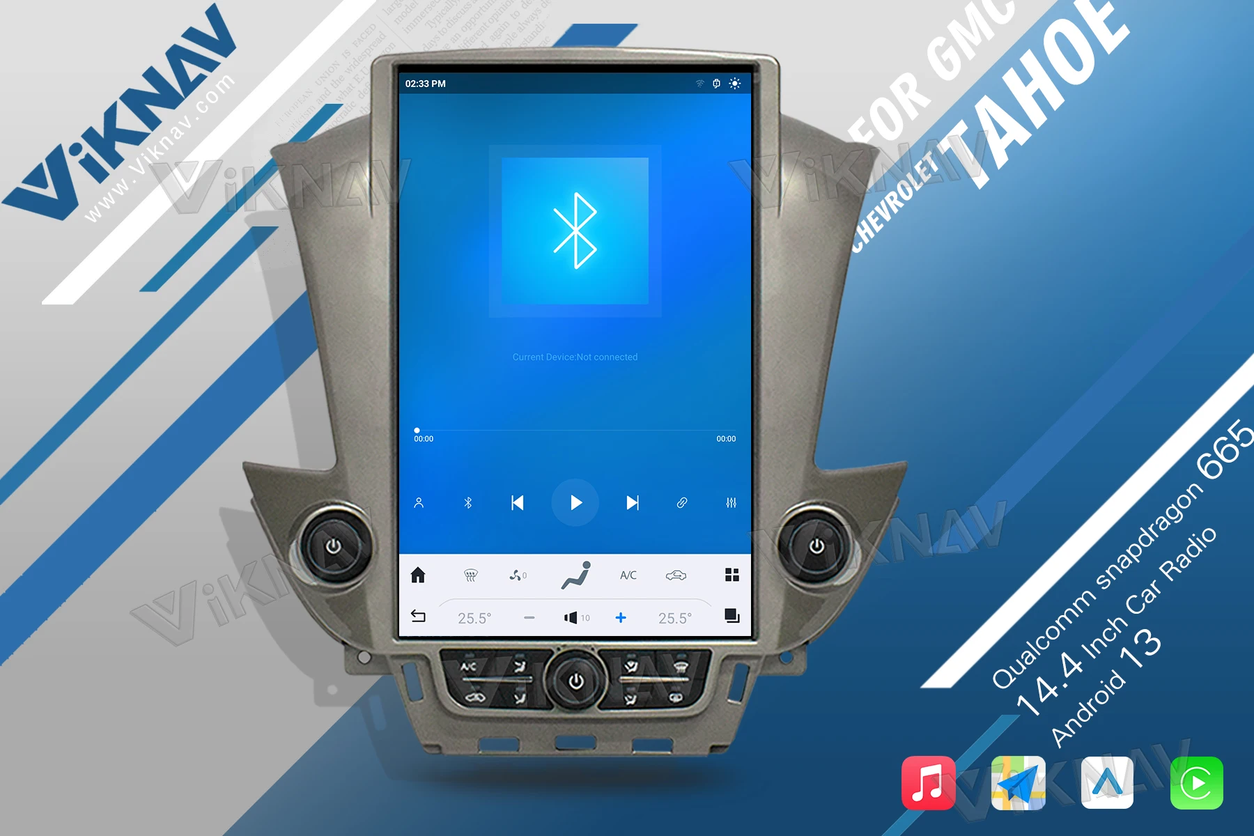 VIKNAV for Chevrolet Suburban Tahoe GMC Yukon 2014-2020 Car Audio Stereo Upgrade ODM