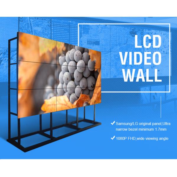 55 Inch Wall Mounted Digital Signage Remote Control LCD Video Wall Display For Shop