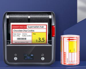 Cheap Handheld Barcode Label Printing Machine 75mm Thermal Label Sticker Printer wholesale