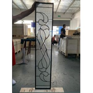 All Diamond Beveled Entry Door Glass With Patina Caming