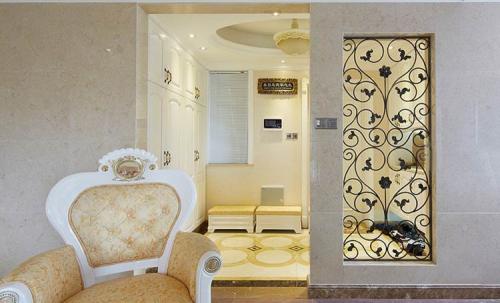 Glass Lowes Wrought Iron Entry Doors And Glass Agon Filled 22*64 Inch Durable