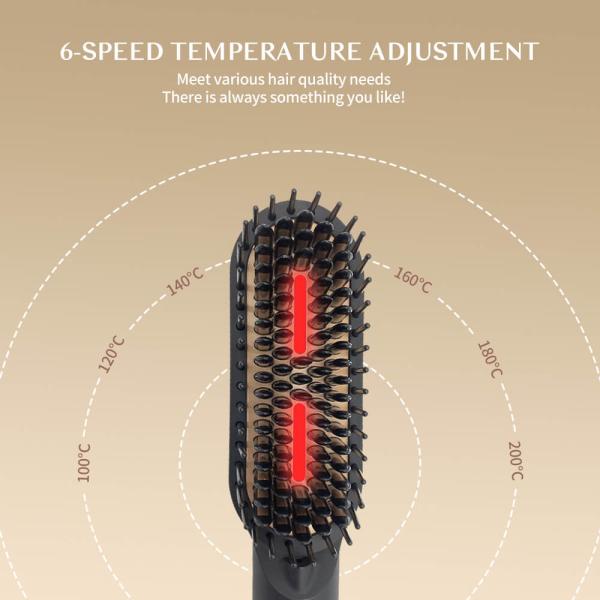 OEM Infrared 120 - 240V Dual Voltage Hair Straightener Brush For Women