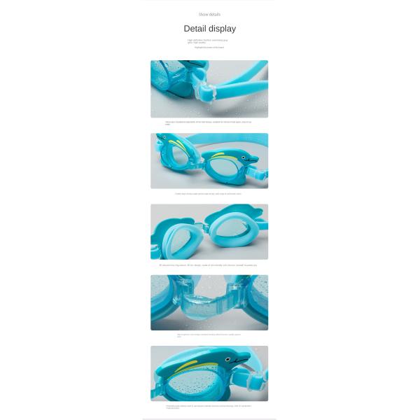 Cute Anti Fog Kids Swimming Goggles Anti Ultraviolet Waterproof Swim Goggles
