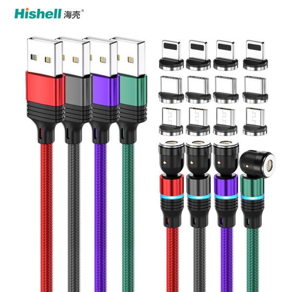 RoHS 540 Degree Magnetic Charging Cable Multipurpose Durable