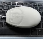 Silicone white petite waterproof medical pro mouse for nurse use on smooth