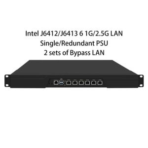 Cheap Zynshield 1U Rackmount Redundant Firewall Bypass OPNsense PfSense OpenWRT J6412 6 2.5G LAN wholesale