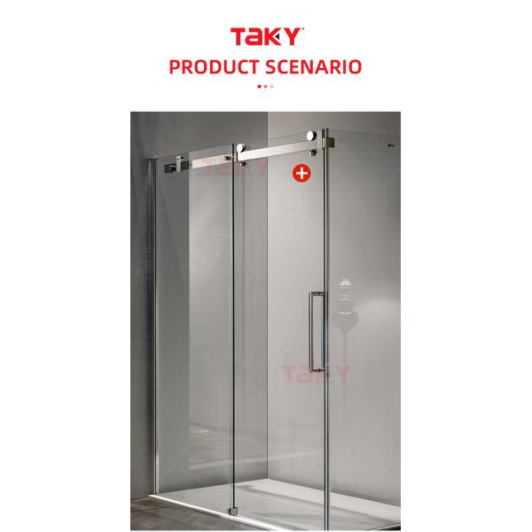 Effortlessly Slide Your Shower Door with Our Elegant Stainless Steel Sliding Hardware