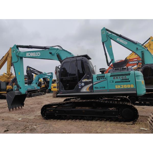 0.93m3 Bucket Kobelco Excavator Sk200 Used Second Hand Crawler Excavator 20000kg