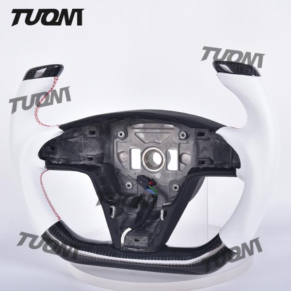 Carbon Fiber Tesla Model 3/S/X/Y F1 Racing Steering Wheel Easy Installation