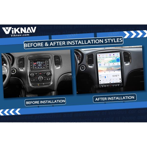 VIKNAV 13.8 inch Car Radio For Dodge Durango 2014-2016 Replacement Wireless Carplay Unit Custom